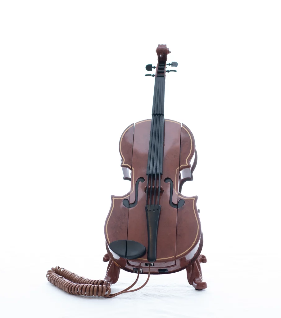 Audiogästebuch oder Gästebuch im Stil einer Geige